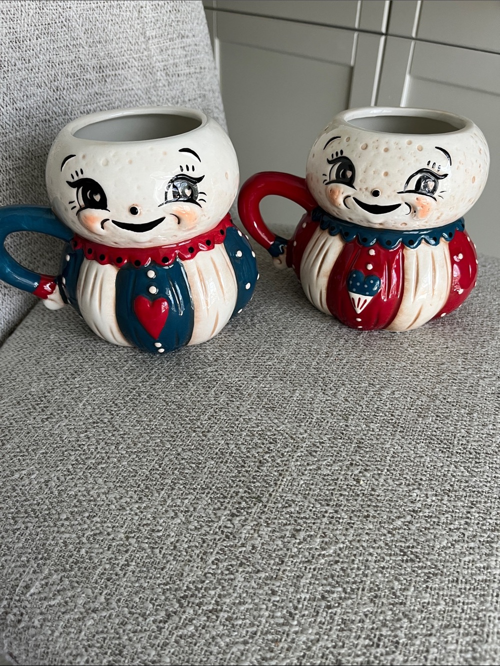 2 Johanna Parker Luna Moon mugs New 2026 patriotic boy girl hearts 4th of July